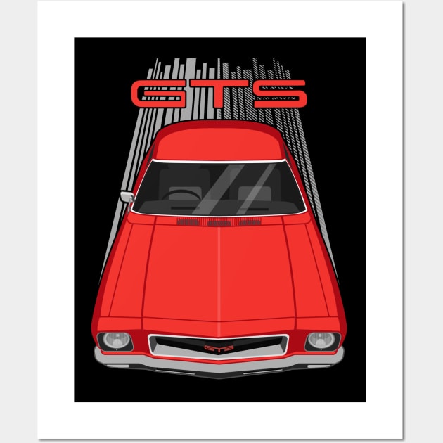 Holden HQ Monaro GTS 350 - Red Wall Art by V8social